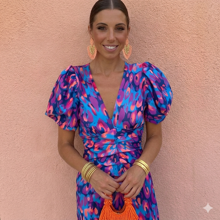 BEAUMONT NICE | ROBE À MANCHES PLISSÉES POUR FEMMES