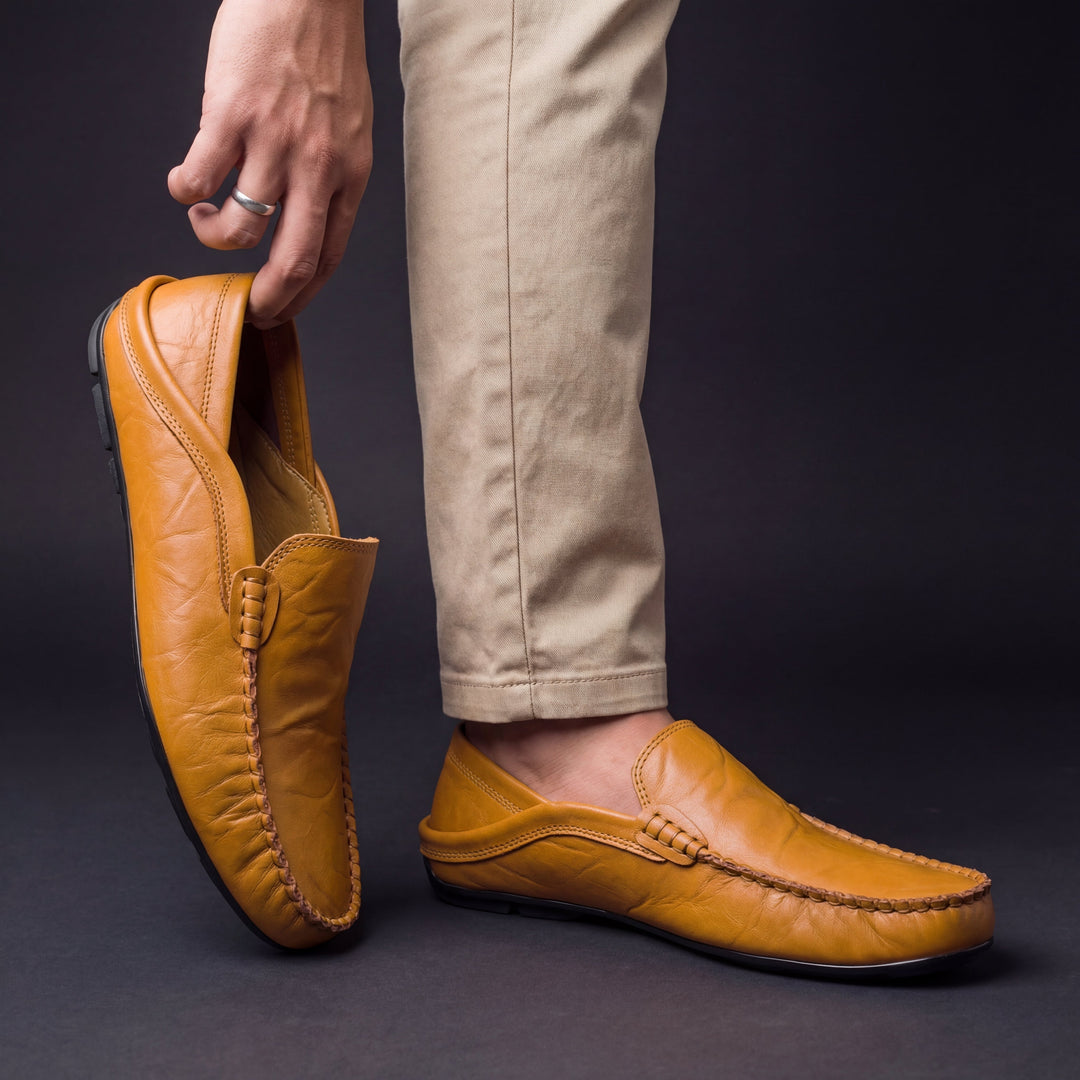 SLIP-ON MOCCASINS FOR MEN