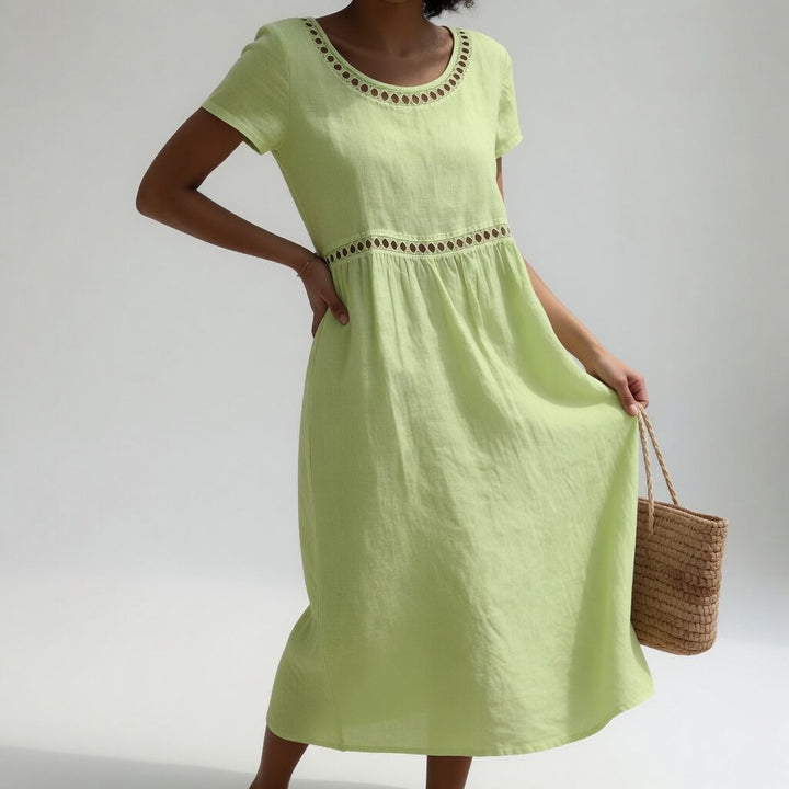 BEAUMONT NICE | ROBE EMPIRE BRODÉE POUR FEMMES