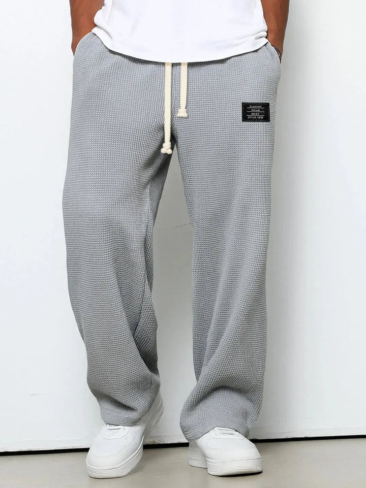DRAWSTRING WIDE LEG TROUSERS FOR MEN