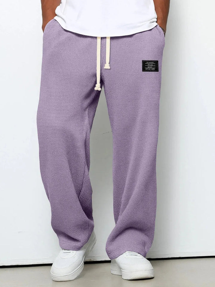 DRAWSTRING WIDE LEG TROUSERS FOR MEN
