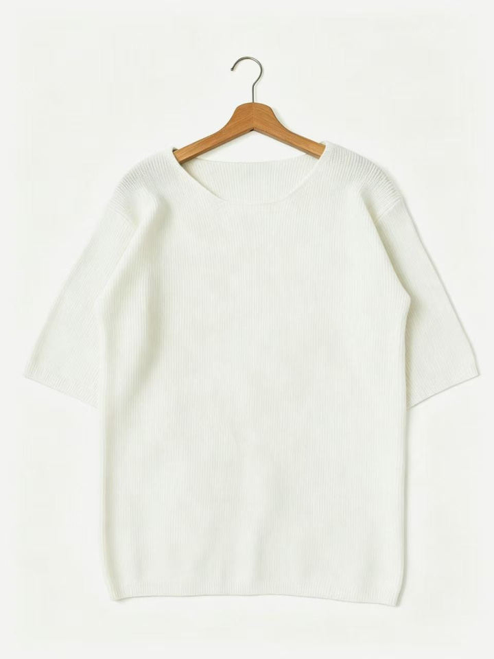 TEXTURED KNIT PULLOVER FOR MEN