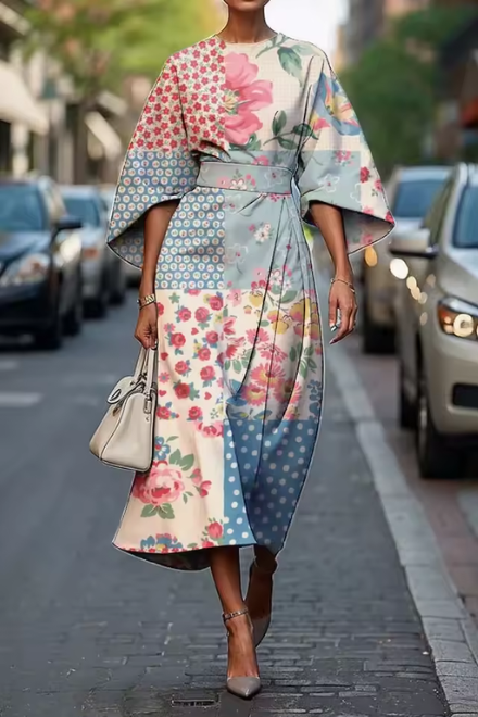 BEAUMONT NICE | ROBE MIDI FLORALE POUR FEMMES
