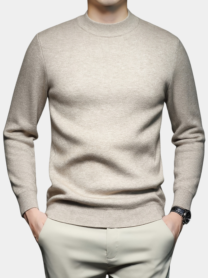 RIBBED HIGH NECK SWEATER FOR MEN