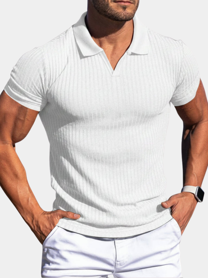 STRUCTURED POLO SHIRT FOR MEN