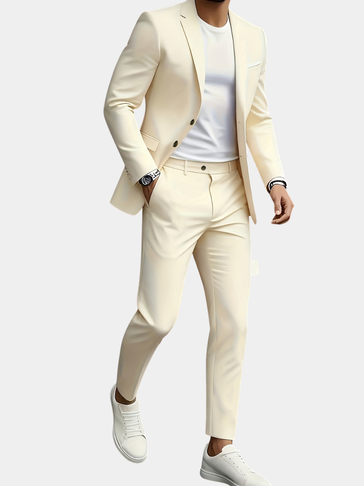 LAPEL SUIT SET FOR MEN