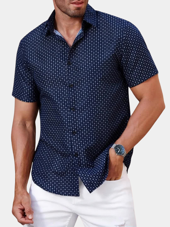 GEOMETRIC CASUAL SHIRT FOR MEN