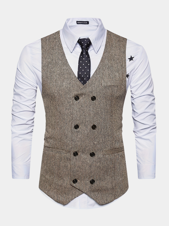 V-NECK WAISTCOAT FOR MEN