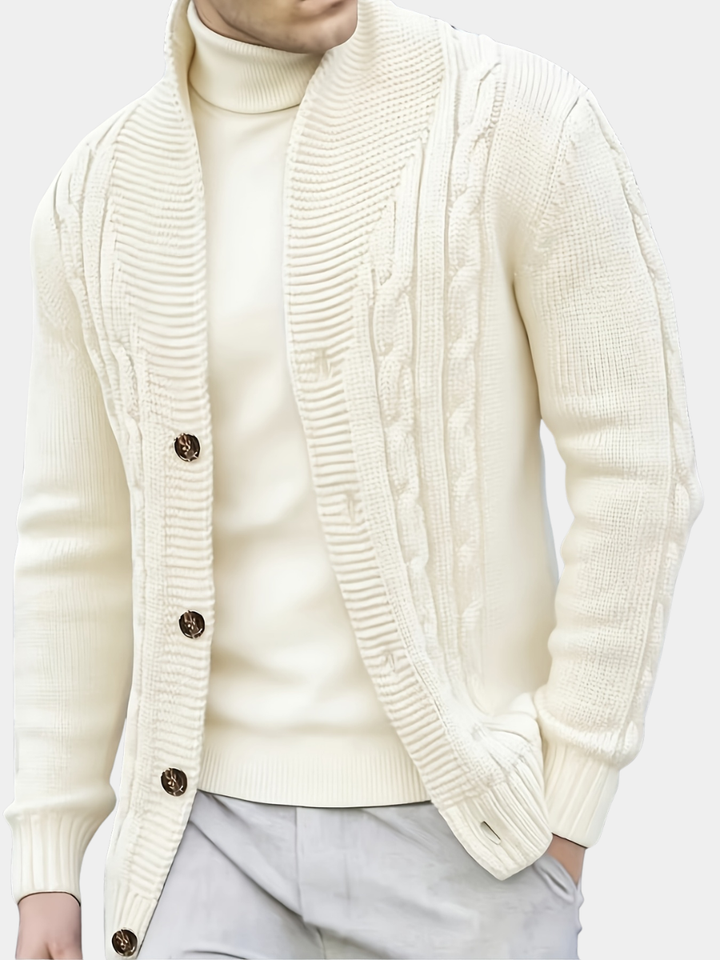 CABLE KNIT PULLOVER SWEATER FOR MEN