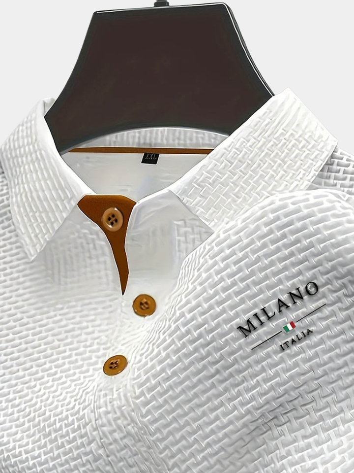 TEXTURED POLO SHIRT FOR MEN