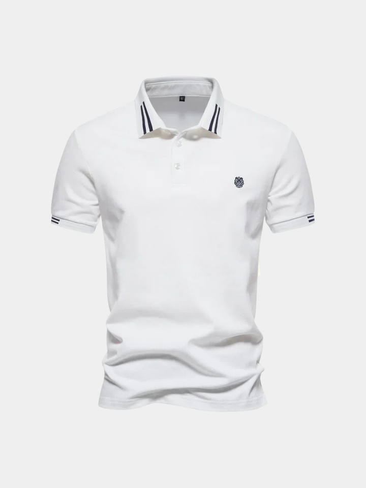 CONTRAST PIQUE POLO FOR MEN