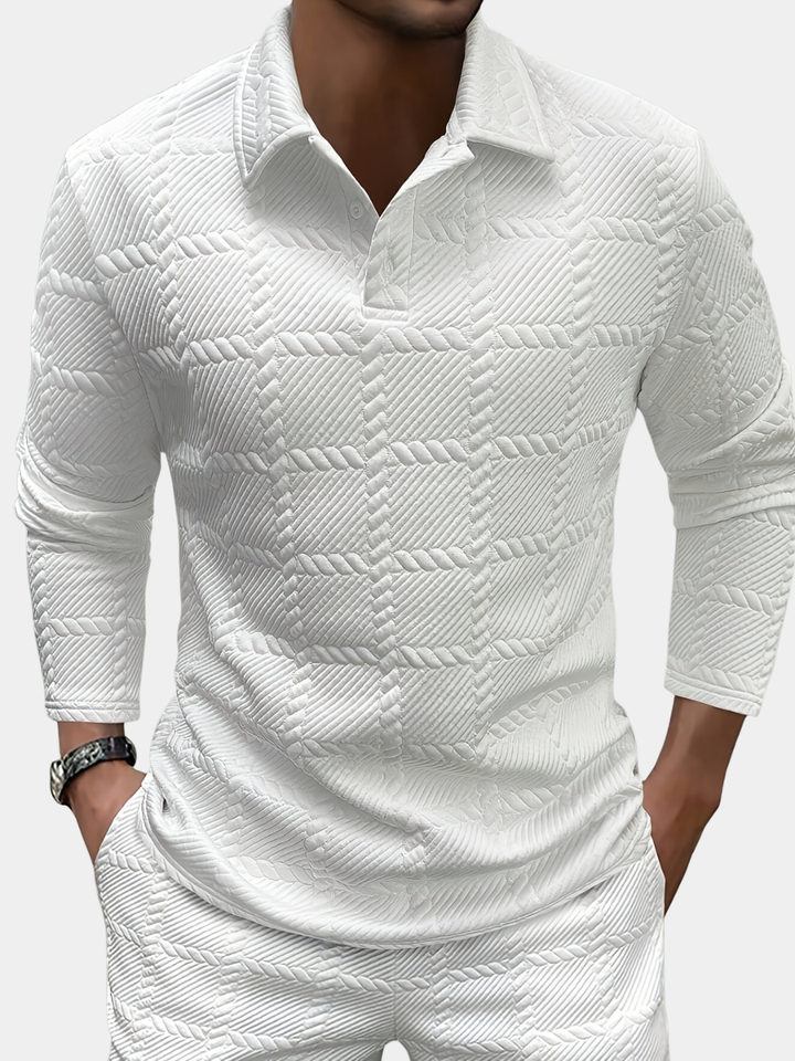 JACQUARD POLO SHIRT FOR MEN