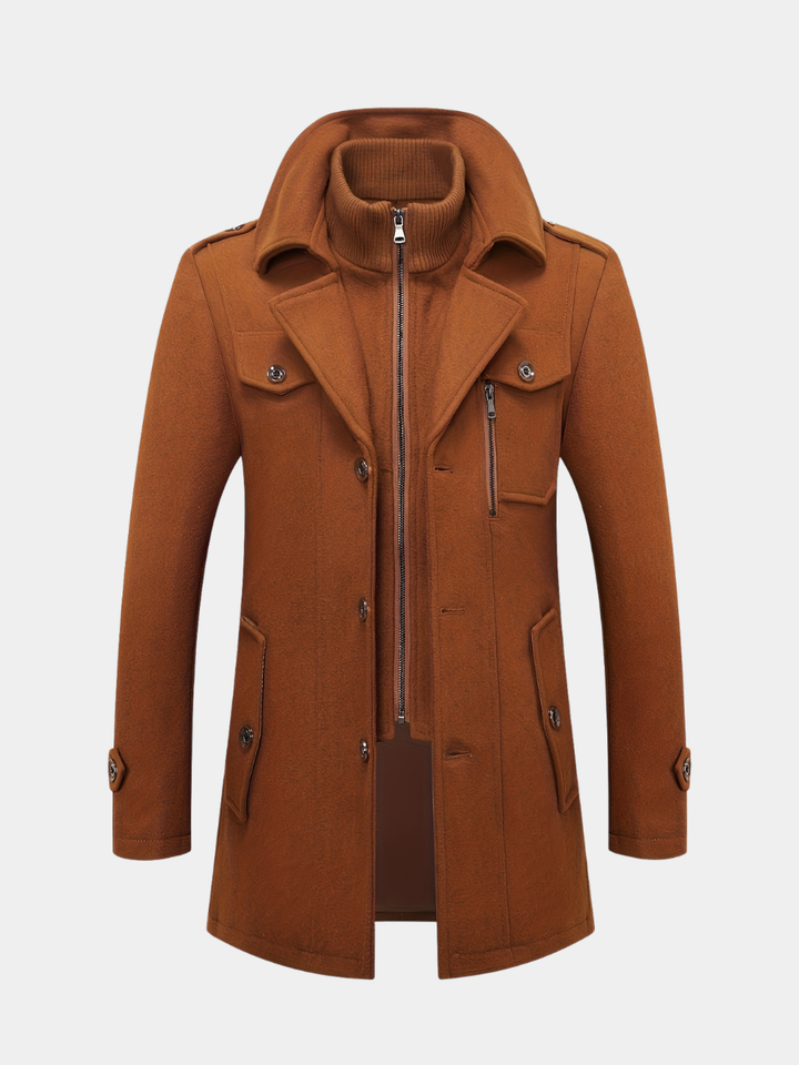 WOOL BLEND TWEED JACKET FOR MEN