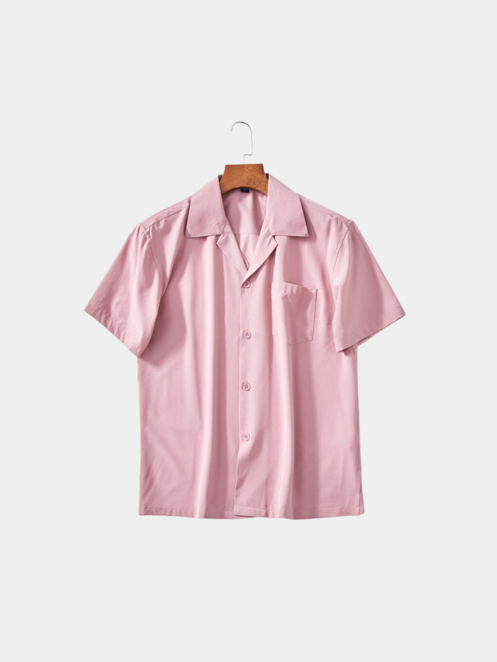 CUBAN COLLAR SUMMER SHIRT FOR MEN