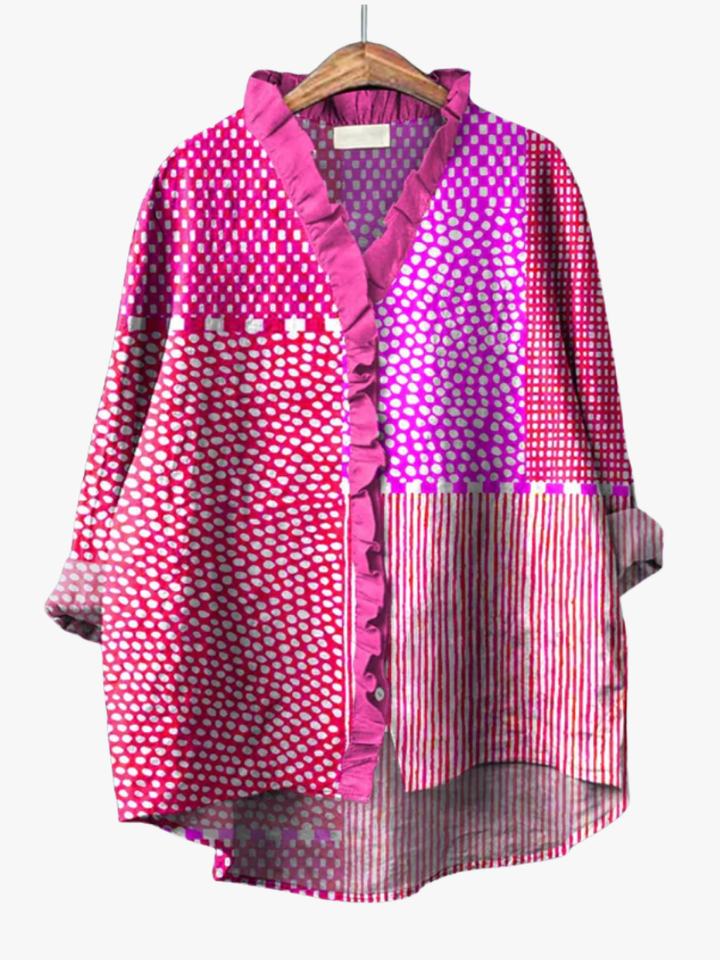 BEAUMONT NICE | BLOUSE MOTIF ARTISTIQUE POUR FEMMES