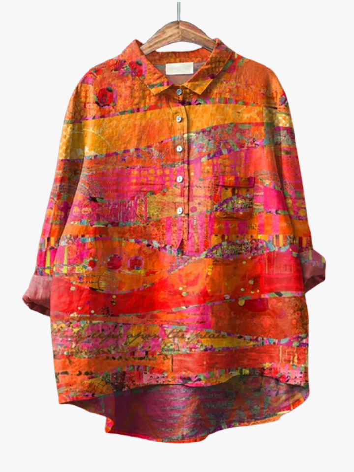 BEAUMONT NICE | BLOUSE MOTIF ARTISTIQUE POUR FEMMES