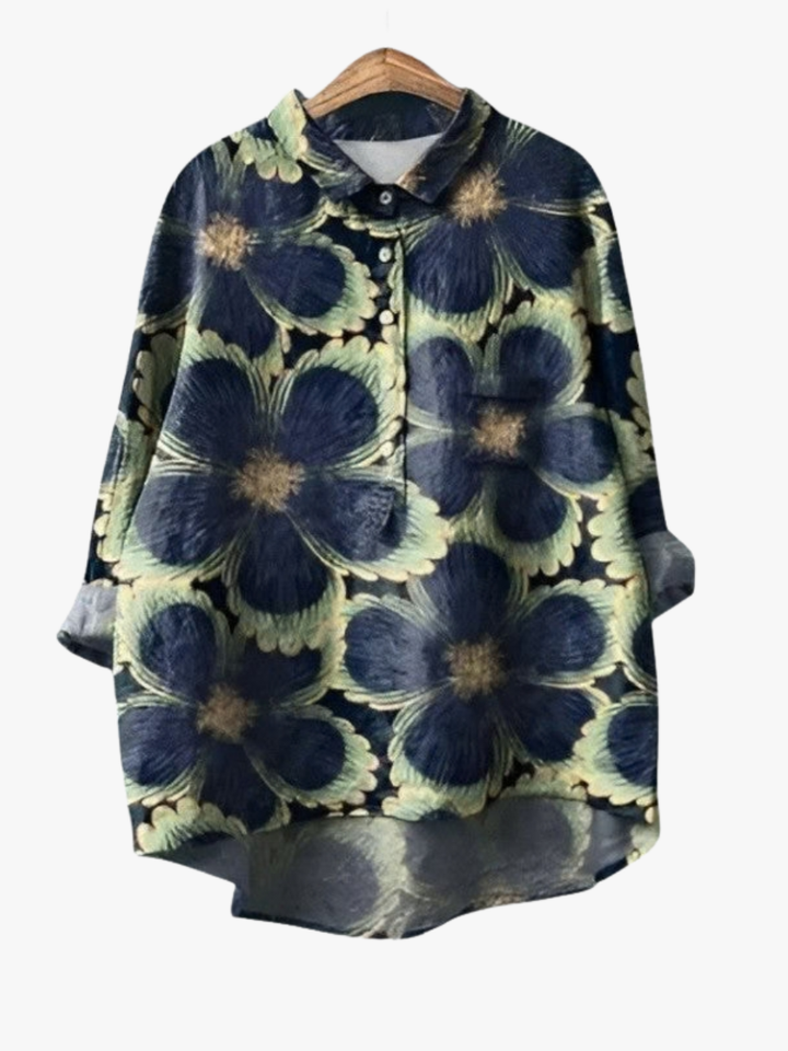 BEAUMONT NICE | BLOUSE FLEURS GRAPHIQUES POUR FEMMES