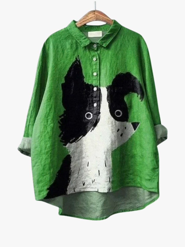 BEAUMONT NICE | BLOUSE CHIEN ARTISTIQUE POUR FEMMES