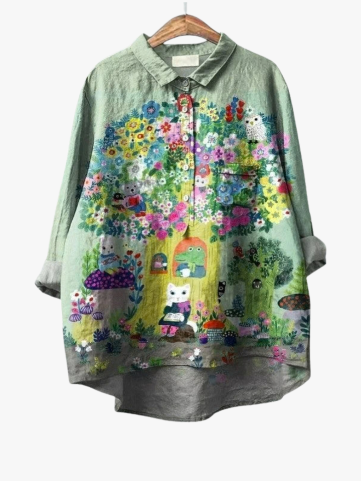 BEAUMONT NICE | BLOUSE JARDIN ARTISTIQUE POUR FEMMES