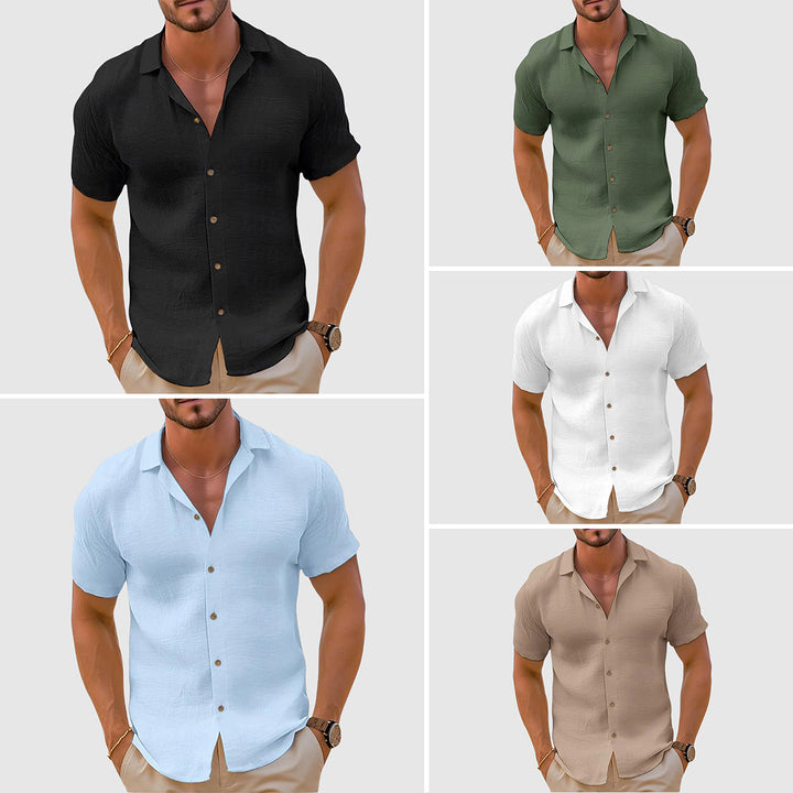 RELAXED COLLAR SHIRT FOR MEN
