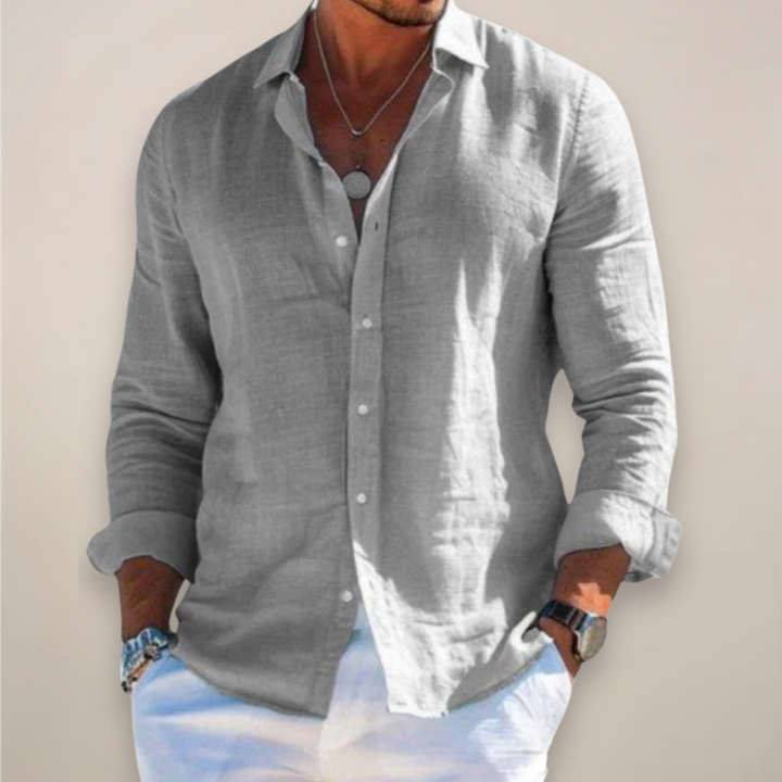 LINEN BUTTON SHIRT FOR MEN
