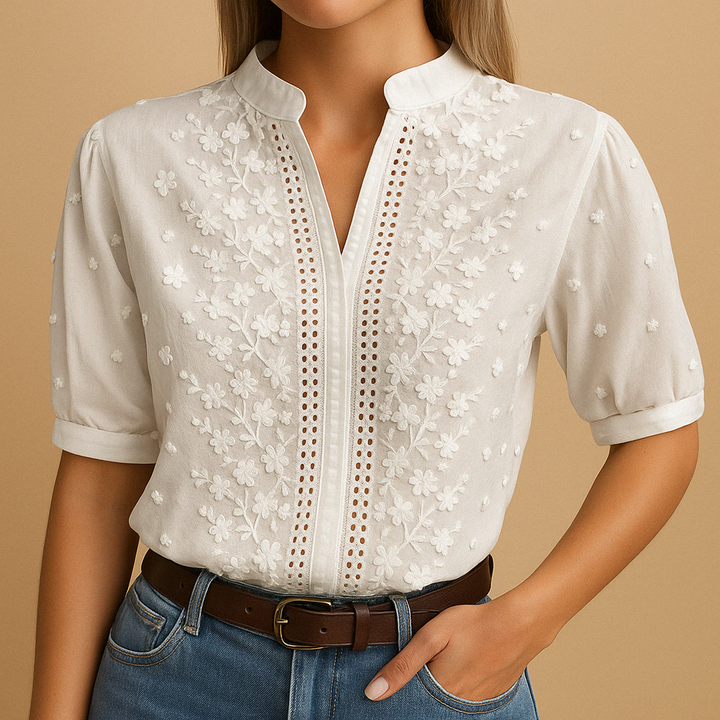 BEAUMONT NICE | BLOUSE BRODÉE CHIC POUR FEMMES
