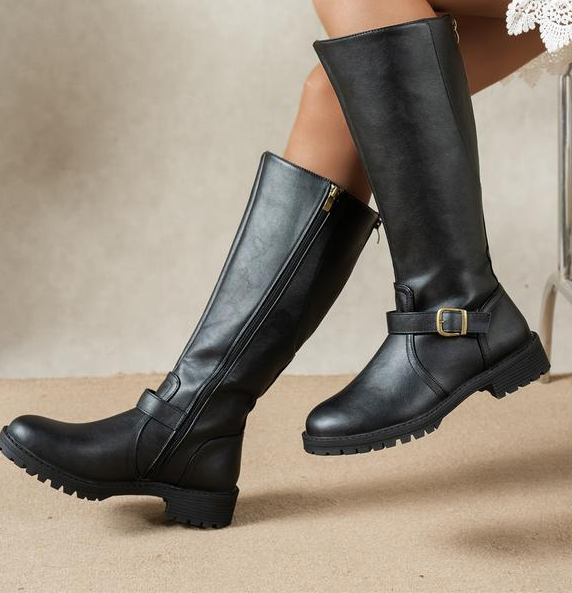 Francesca | Bottes hautes à petit talon