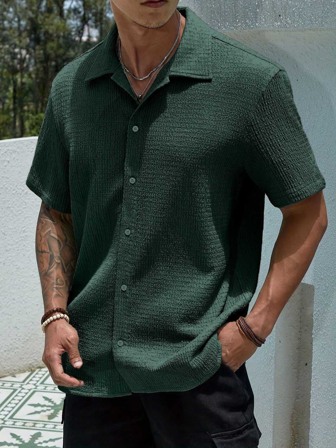 CLASSIC LAPEL SHIRT FOR MEN