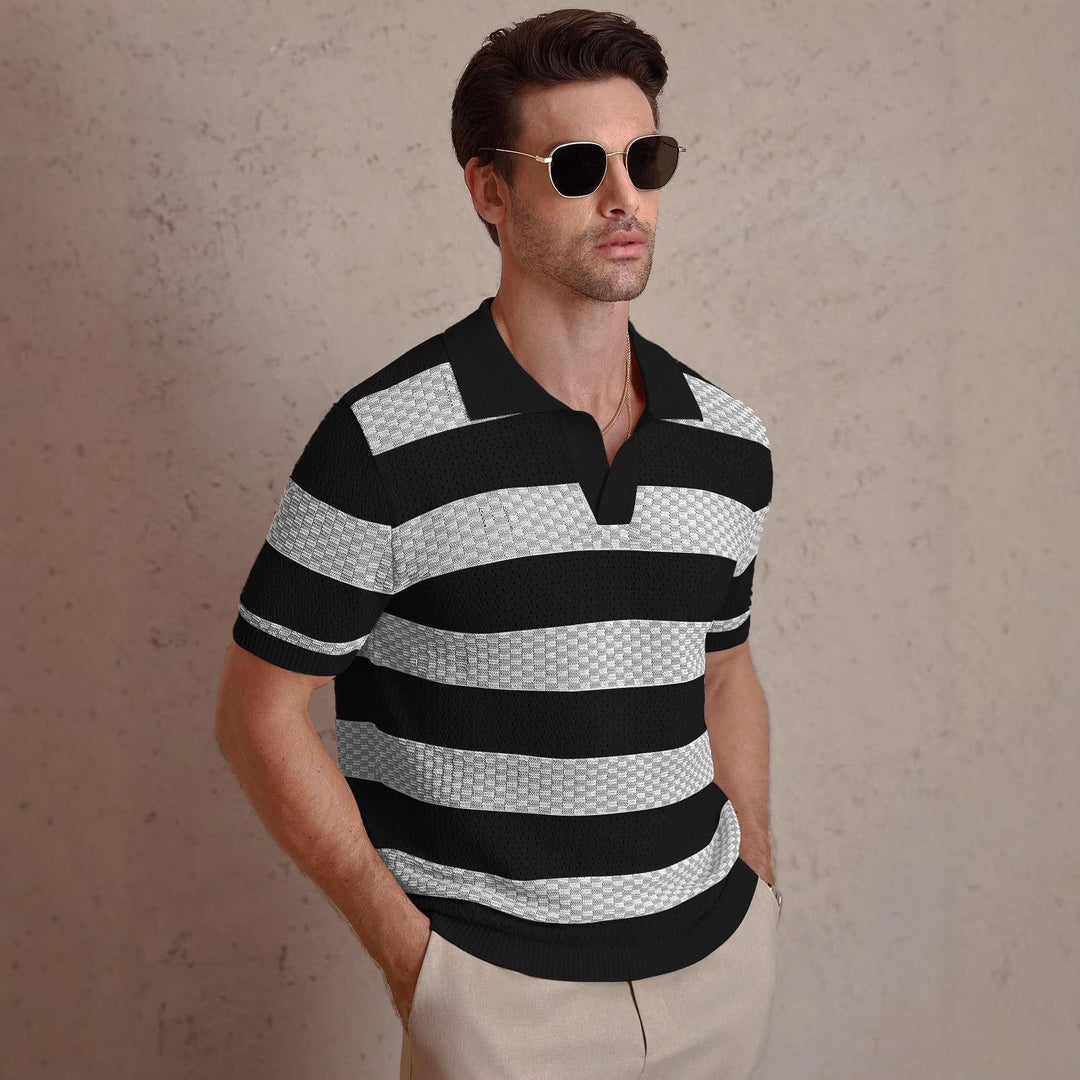 TEXTURED STRIPED SHIRT FOR MEN
