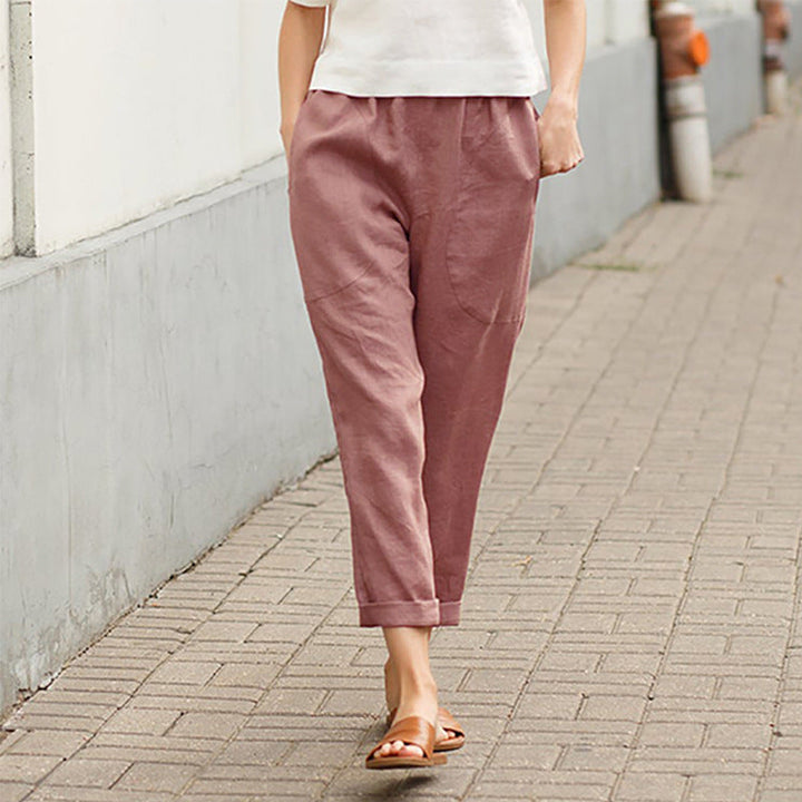 BEAUMONT NICE | PANTALON DROIT D'ÉTÉ POUR FEMMES