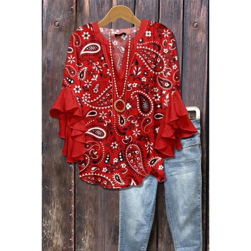 BEAUMONT NICE | BLOUSE À VOLANTS POUR FEMMES