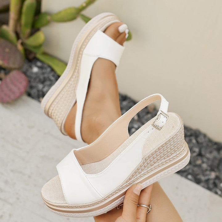 BEAUMONT NICE | SANDALES À TALONS WEDGE CHIC POUR FEMMES