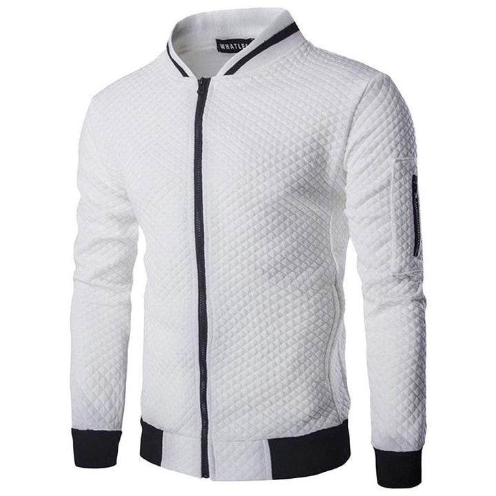 CHECKERED ZIPPER JACKET FOR MEN