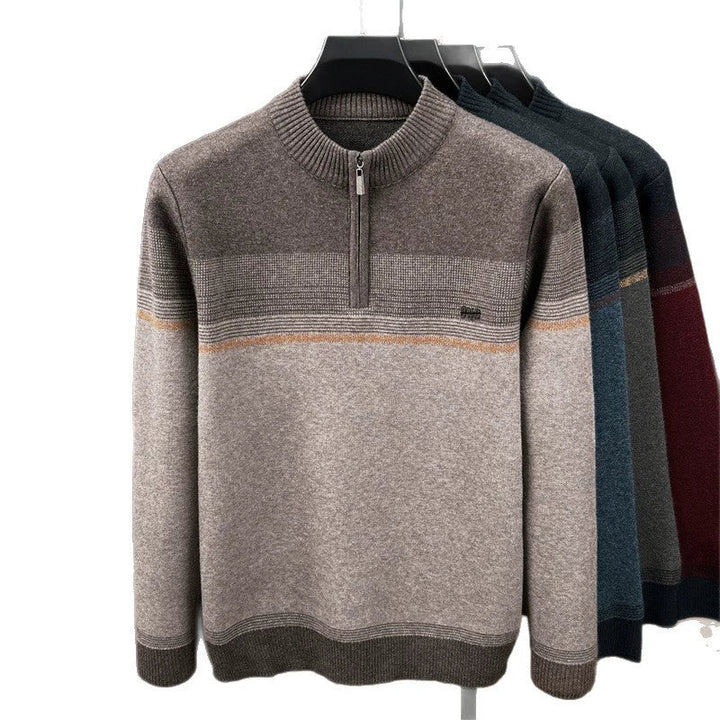 Pull demi-zip en laine premium Warren™