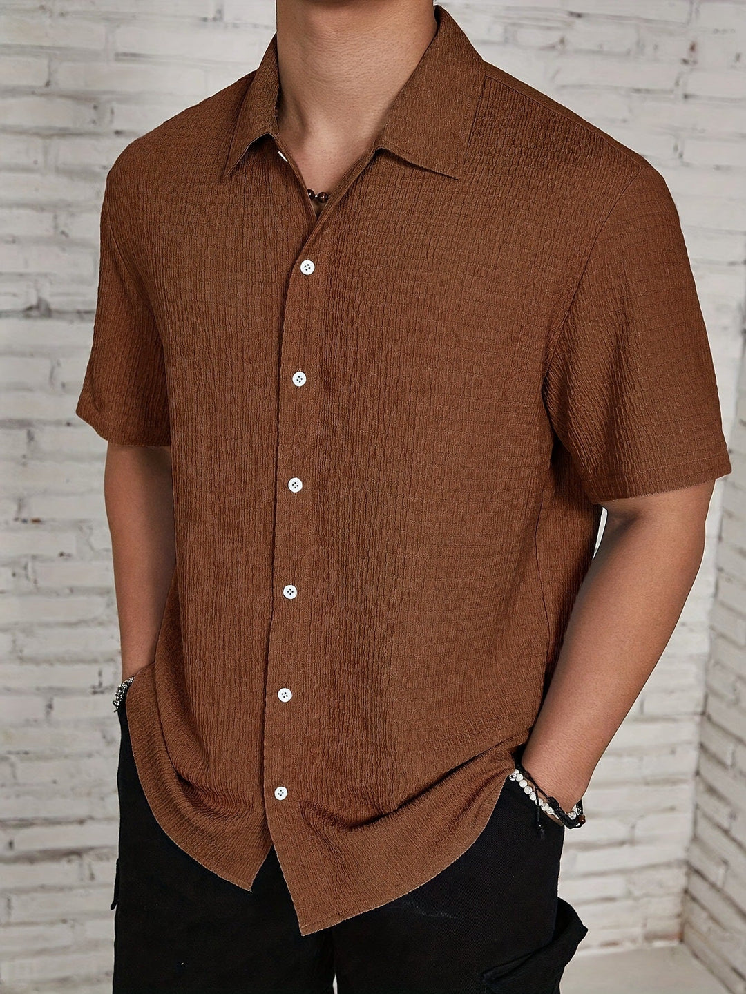 SEMI-SHEER SUMMER SHIRT FOR MEN