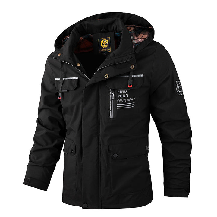FLARED HOODED JACKET FOR MEN