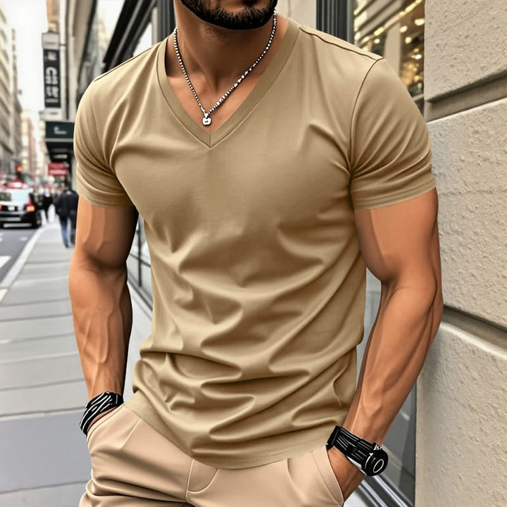 V NECK TEE FOR MEN
