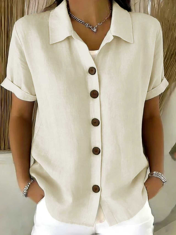 BEAUMONT NICE | CHEMISE À MANCHES COURTES AVEC COL POUR FEMMES