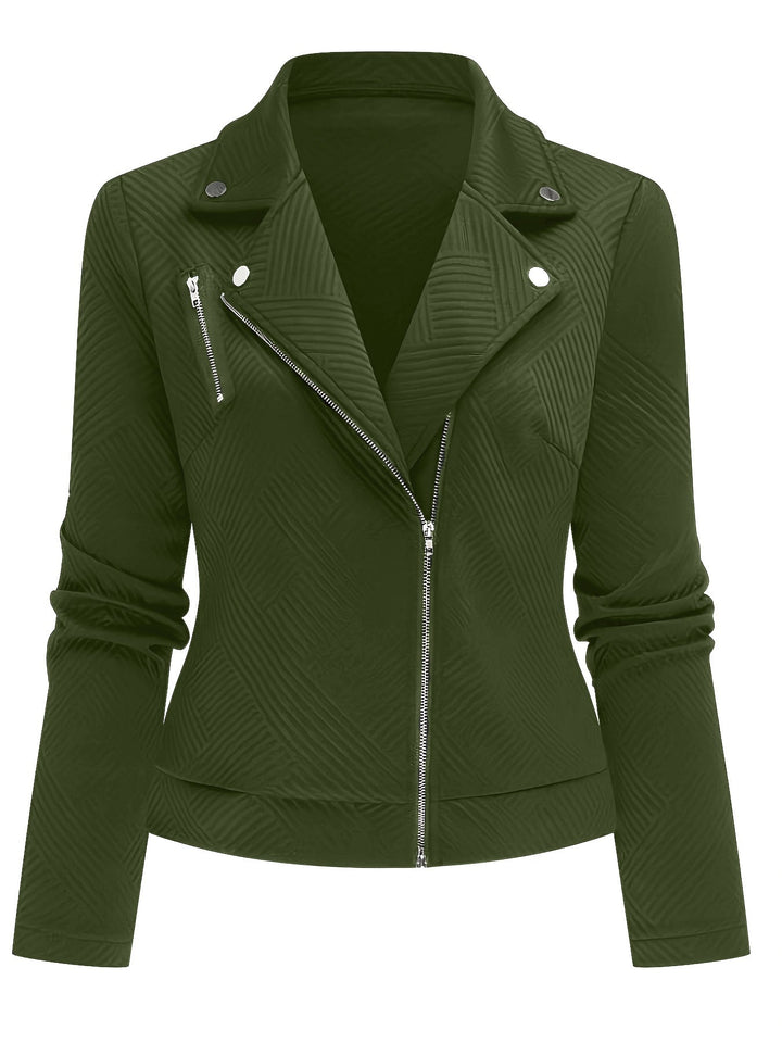 BEAUMONT NICE | VESTE BIKER GÉOMÉTRIQUE POUR FEMMES