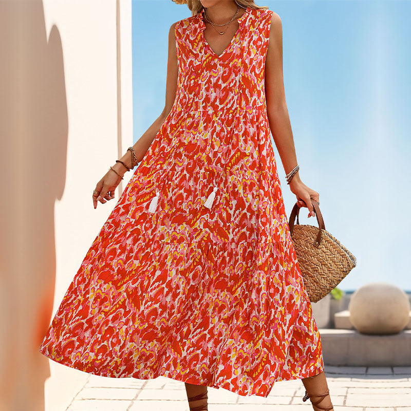 BEAUMONT NICE | ROBE MIDI VIBRANTE POUR FEMMES