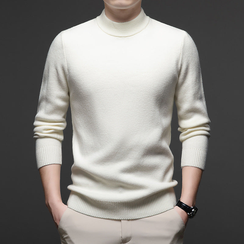 HIGH NECK KNIT PULLOVER FOR MEN