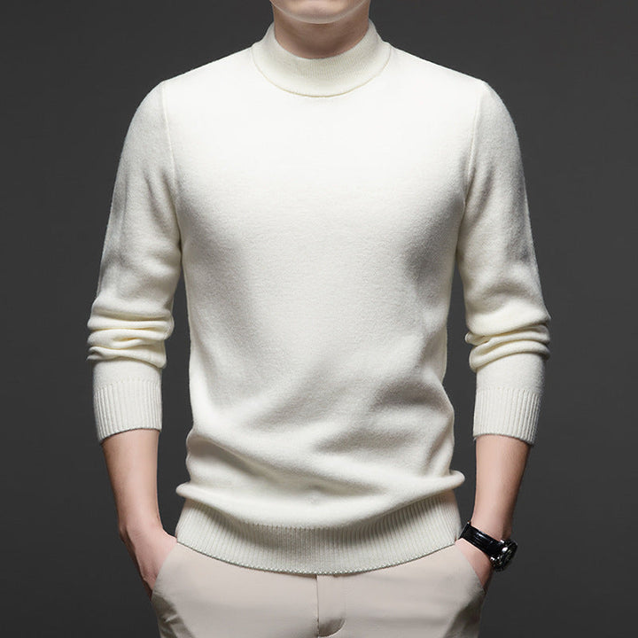 RIBBED HIGH NECK SWEATER FOR MEN