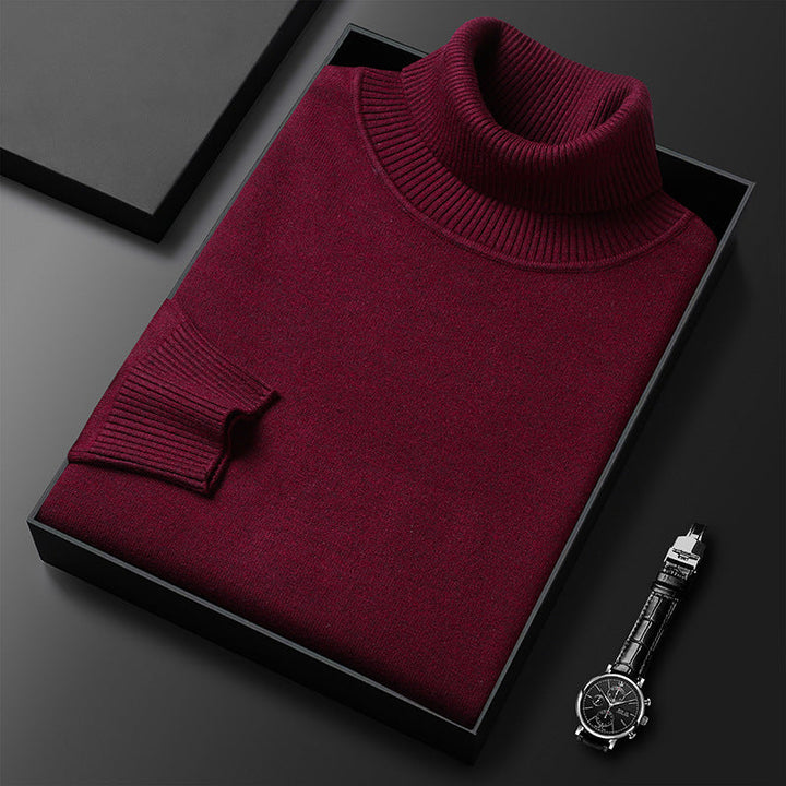 TEXTURED TURTLENECK KNIT FOR MEN