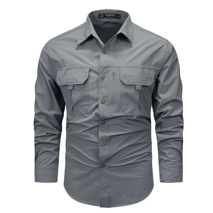 LONG SLEEVE CARGO SHIRT FOR MEN