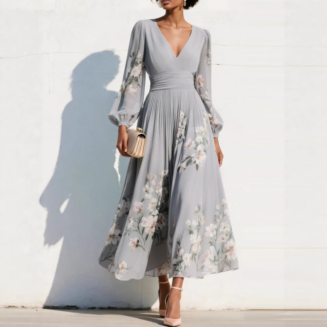 BEAUMONT NICE | ROBE MIDI FLORALE AÉRIENNE POUR FEMMES