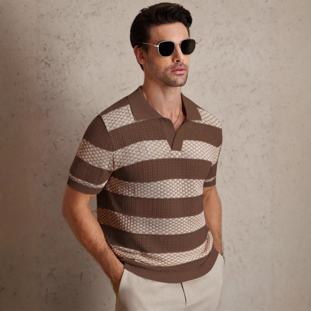 TEXTURED STRIPED SHIRT FOR MEN