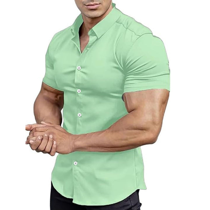 SOLID COLOR SHIRT FOR MEN