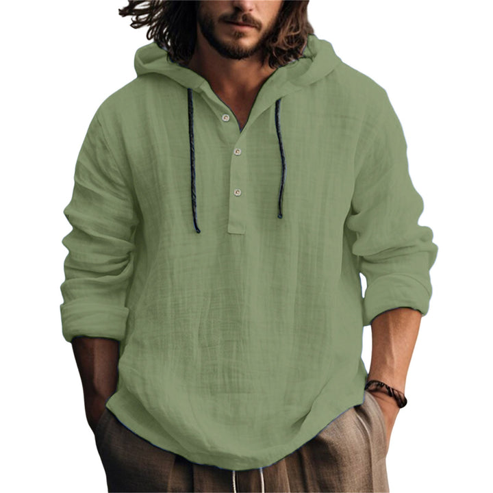 RELAXED HENLEY SHIRT FOR MEN
