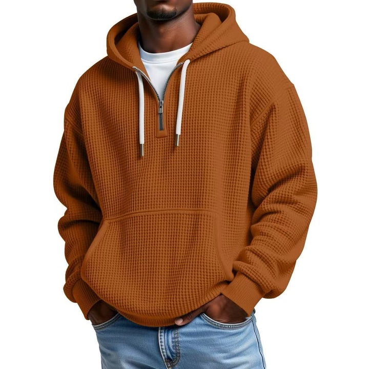 WAFFLE KNIT HOODIE FOR MEN