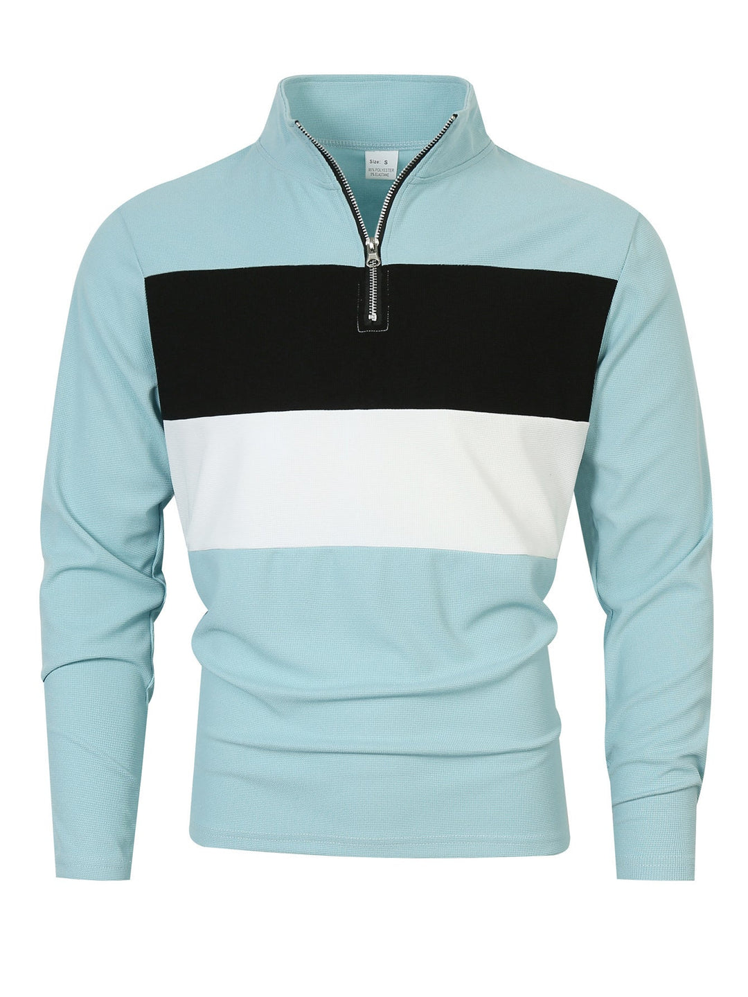 COLOR BLOCK ZIP SHIRT FOR MEN